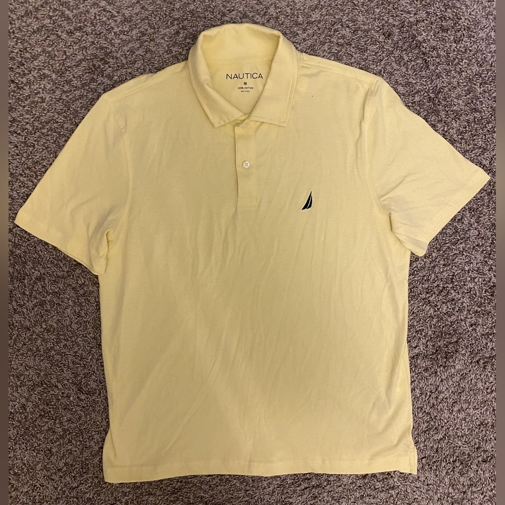 Nautica Men’s Classic Fit Deck Short Sleeve Polo 100% Cotton T-Shirt Size M